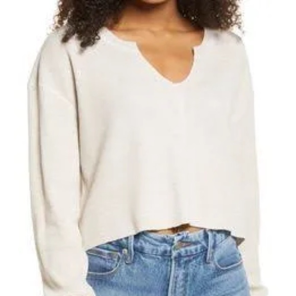 BP. Split Neck Thermal Crop Top